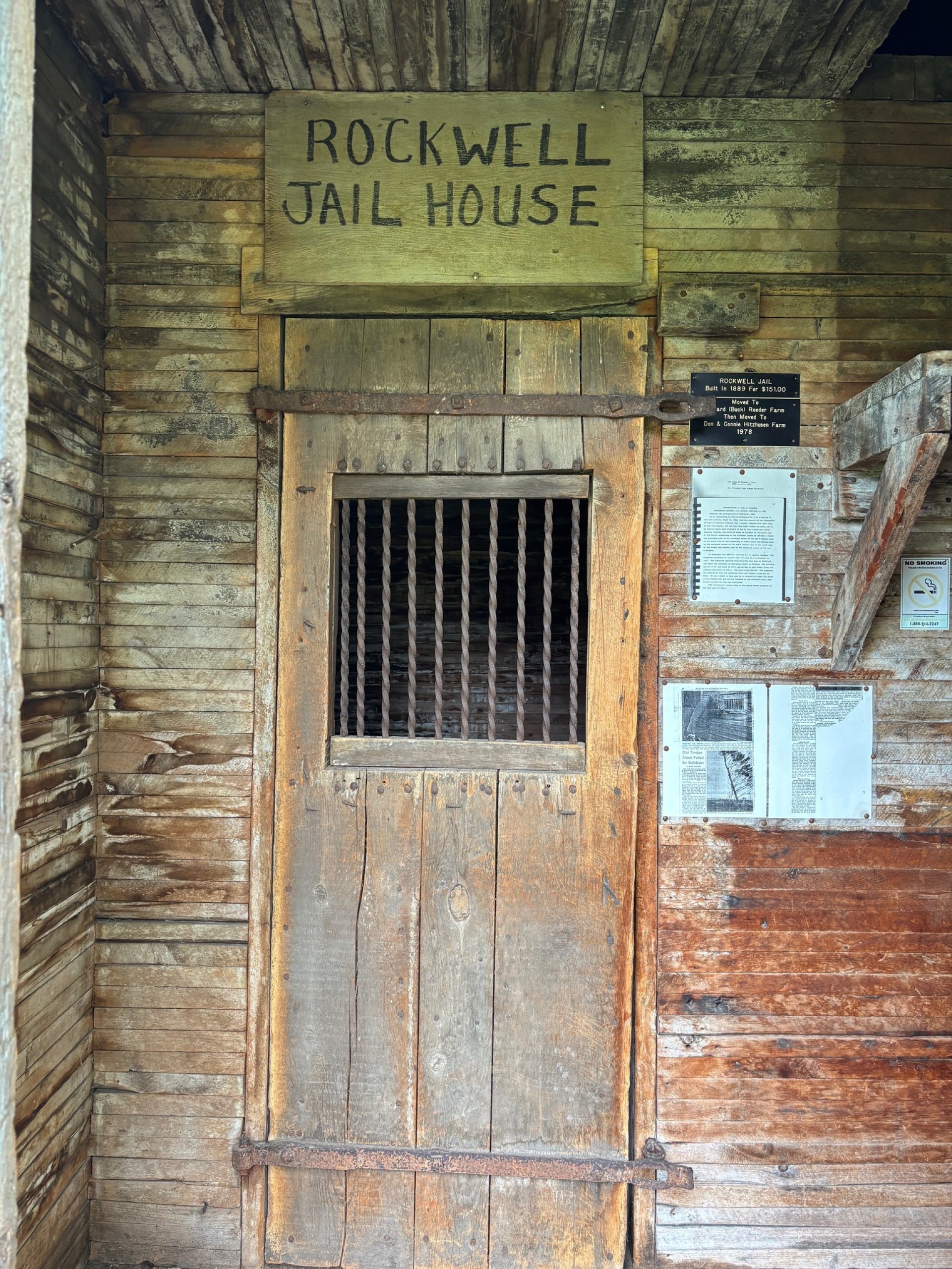 Door of the old jailhouse